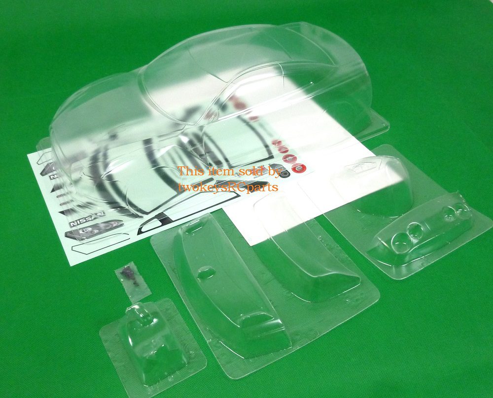 1:10 rc clear lexan body nissan gtr r35 200mm electric or nitro shell colt