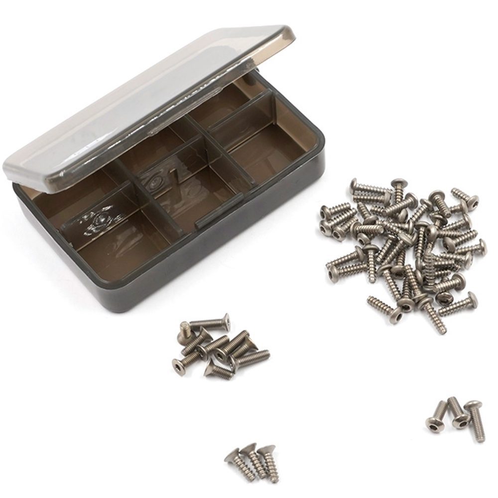 Squae /C Titanium And Blue Aluminum Hex Scew Set (fo
